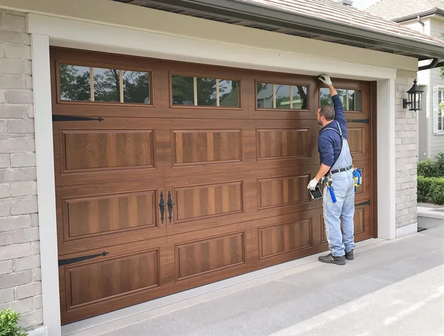 Custom garage door showcase by Guilford Garage Door Repair in Guilford
