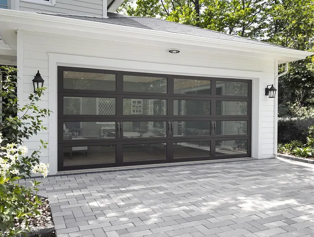 Guilford Garage Door Repair design specialist presenting custom garage door options to Guilford homeowner