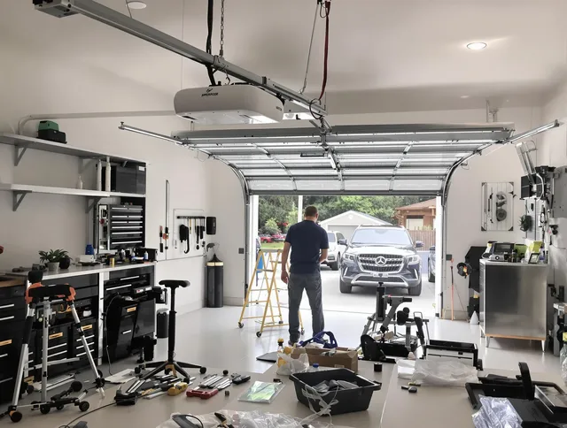 Garage door opener installation by Guilford Garage Door Repair in Guilford